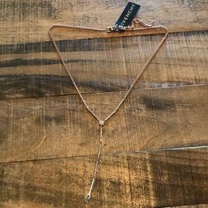 NWT!! Rose Gold Y Necklace